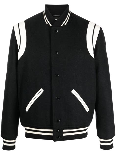 ysl mens jacket|farfetch ysl teddy jacket.